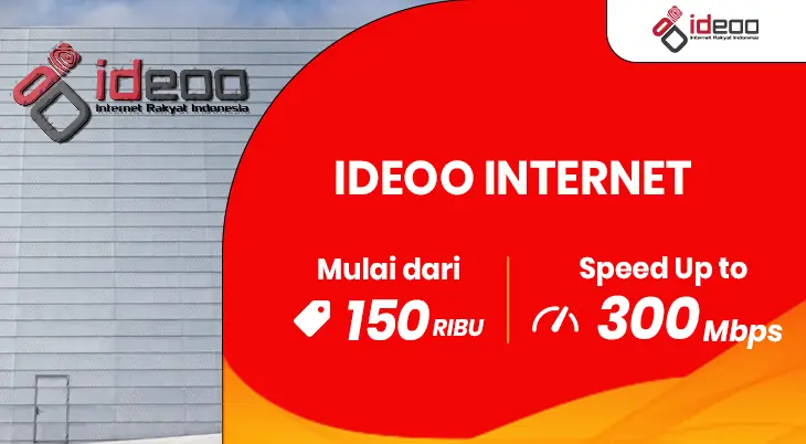 Layanan internet cepat dan stabil dari IDEOO Internet untuk rumah, kos, UMKM, dan bisnis.