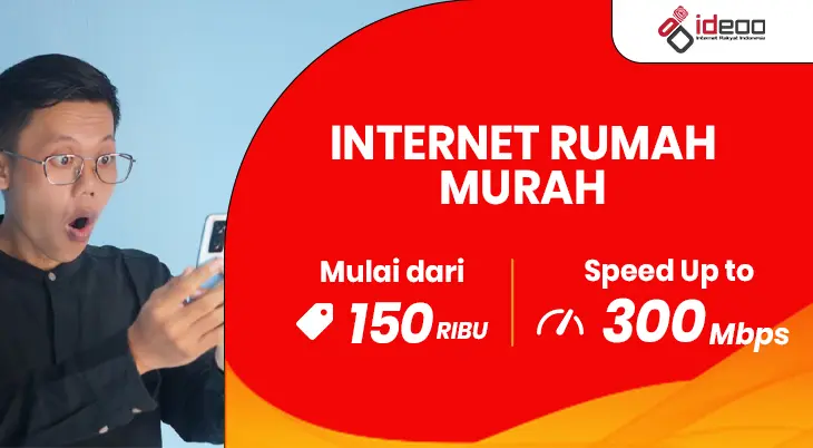 Ilustrasi internet rumah murah dengan koneksi cepat, stabil, dan hemat biaya untuk keluarga.