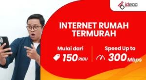 Keluarga menikmati internet rumah termurah dengan koneksi WiFi cepat, stabil, dan unlimited untuk belajar, bekerja, dan hiburan.