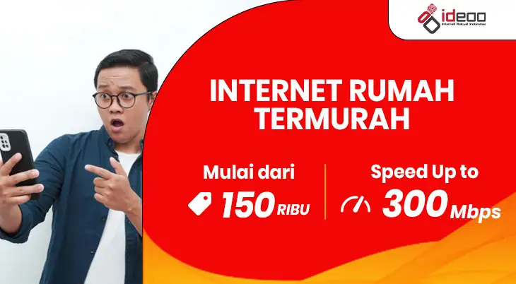 Keluarga menikmati internet rumah termurah dengan koneksi WiFi cepat, stabil, dan unlimited untuk belajar, bekerja, dan hiburan.
