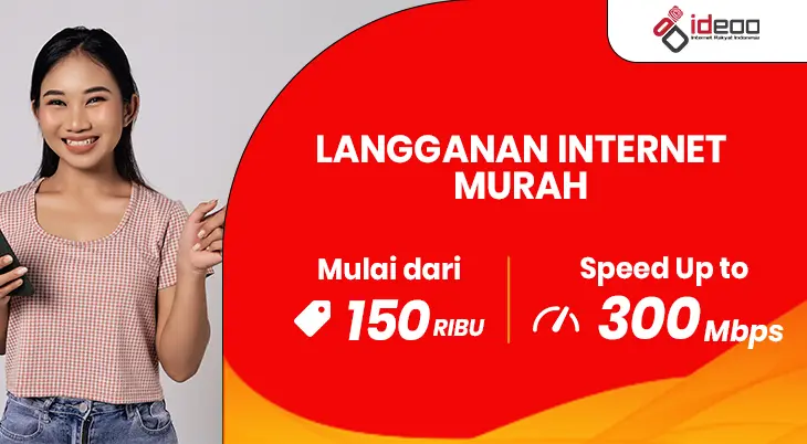 Ilustrasi keluarga bahagia menikmati koneksi stabil setelah langganan internet murah di rumah