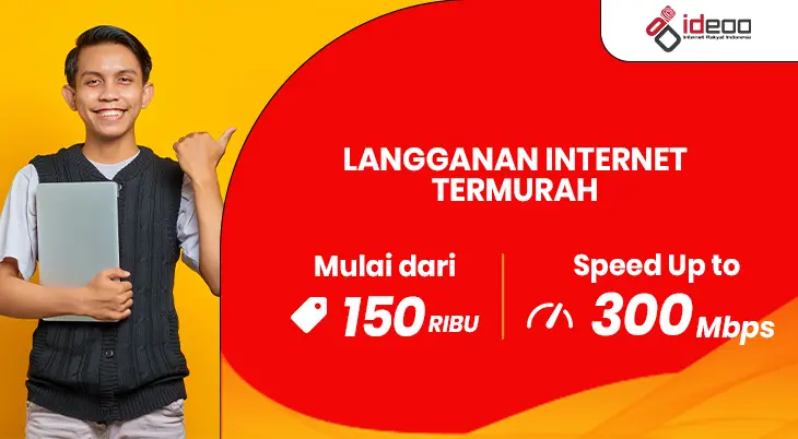Keluarga menikmati koneksi lancar setelah langganan internet termurah di rumah.