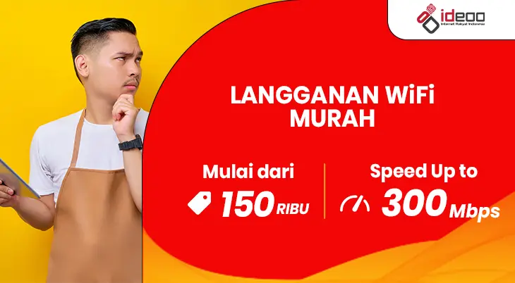 Anak sekolah online menggunakan laptop dengan koneksi WiFi rumah murah.