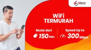 WiFi termurah IDEOO dengan harga hemat, koneksi cepat, dan stabil untuk kebutuhan rumah, belajar online, bekerja, serta hiburan keluarga.