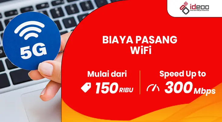 biaya pasang WiFi di rumah dengan koneksi cepat dan stabil, mendukung hiburan digital, belajar online, dan aktivitas produktif dengan bahagia
