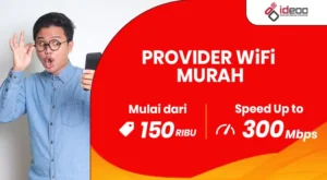 Ilustrasi provider WiFi murah dengan layanan internet rumah cepat, stabil, dan harga hemat untuk keluarga