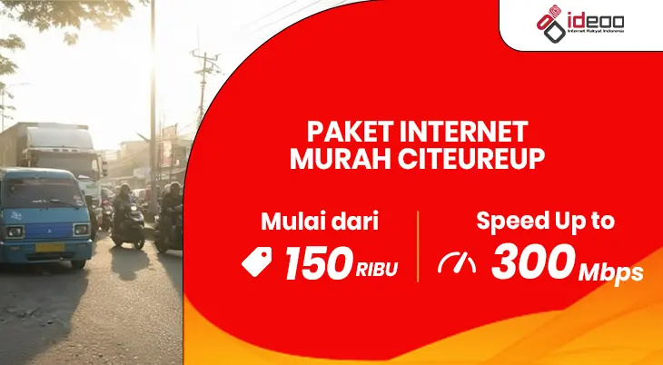 Keluarga menikmati koneksi wifi cepat dari paket internet murah Citeureup