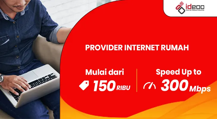 Router WiFi provider internet rumah dengan sinyal kuat di ruang keluarga.