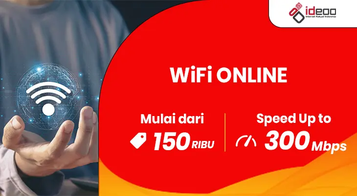 Orang bekerja dari rumah dengan koneksi WiFi online stabil.