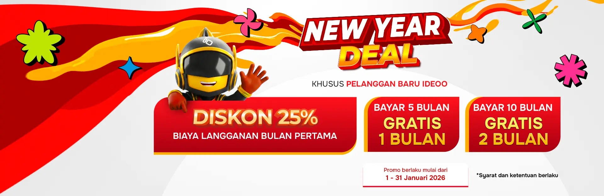 Promo Internet Ideoo New Year Deal 2026 Diskon 25 Persen Pelanggan Baru